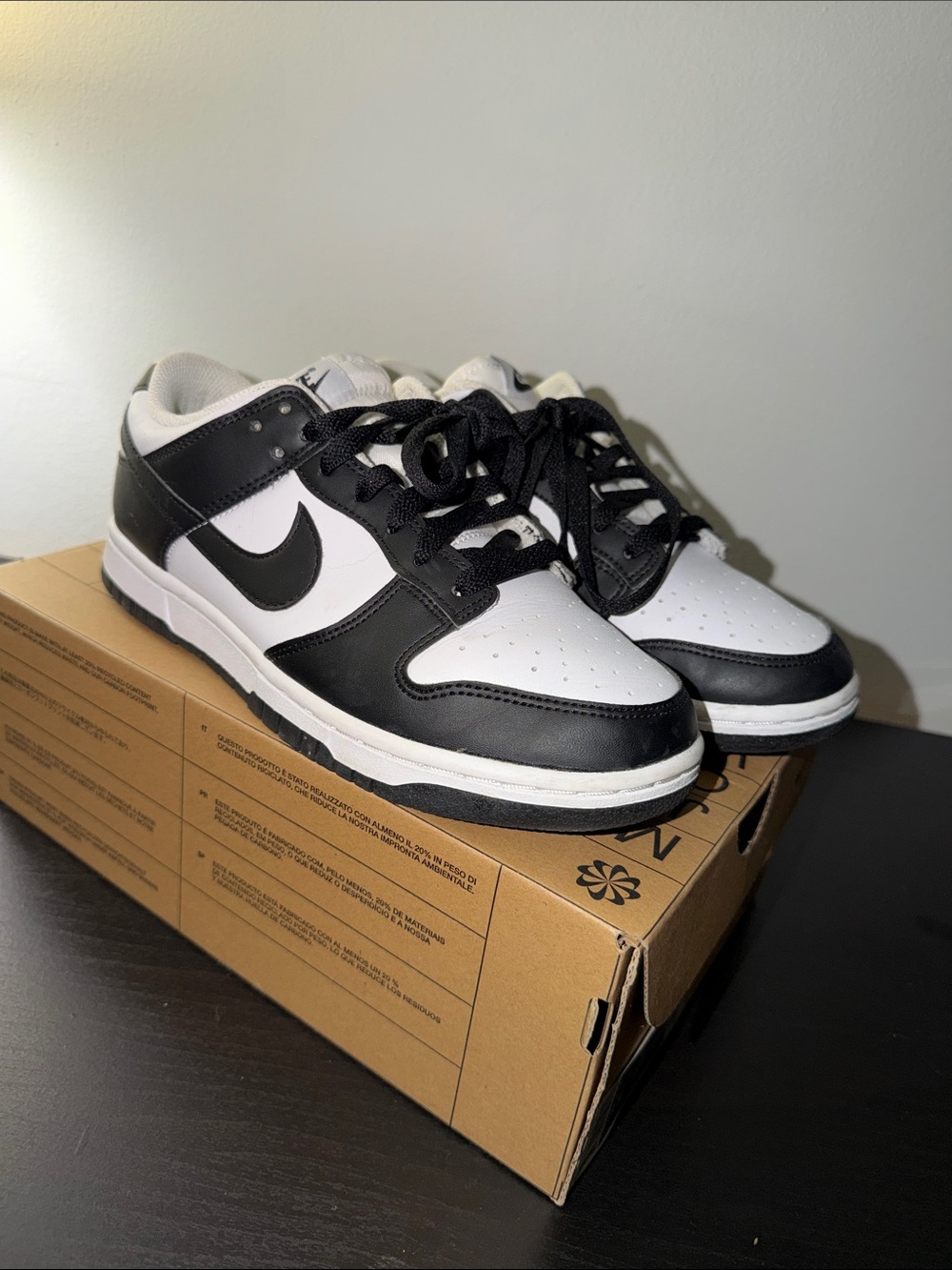 Nike Black and White Low-Top Sneakers